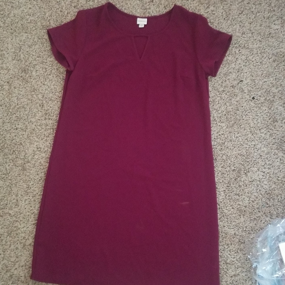 Merona large burgundy maroon dress